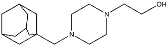 4-(1-Adamantylmethyl)-1-piperazineethanol Struktur