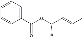 (+)-Benzoic acid (E,S)-3-pentene-2-yl ester Struktur