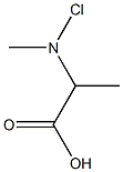 2-[N-Chloro(methyl)amino]propionic acid Struktur