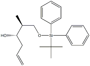 (2S,3S)-1-(tert-Butyldiphenylsiloxy)-2-methyl-5-hexene-3-ol Struktur