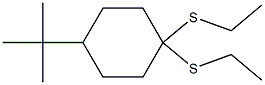 1,1-Bis(ethylthio)-4-(tert-butyl)cyclohexane Struktur