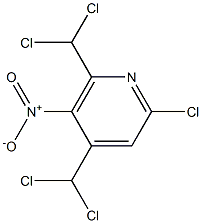 2-Chloro-5-nitro-4,6-bis(dichloromethyl)pyridine Struktur