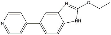 2-Ethoxy-5-(4-pyridyl)-1H-benzimidazole Struktur