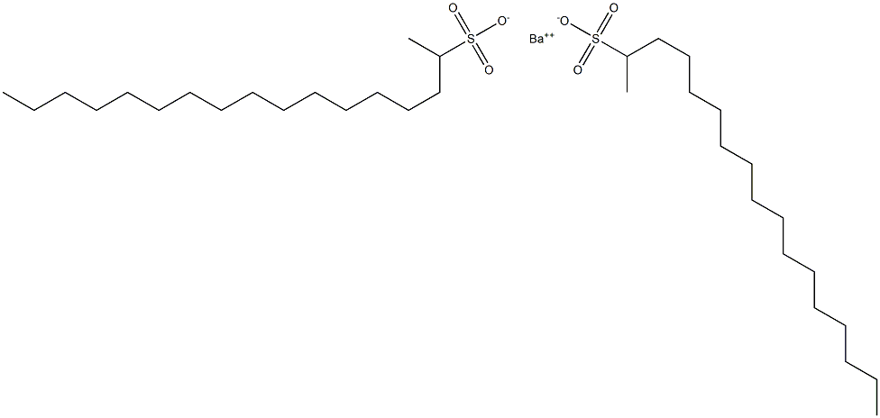 Bis(heptadecane-2-sulfonic acid)barium salt Struktur