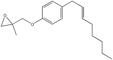 4-(2-Octenyl)phenyl 2-methylglycidyl ether Struktur