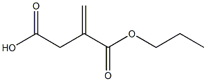 Itaconic acid hydrogen 1-propyl ester Struktur