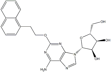 2-[2-(1-Naphthalenyl)ethoxy]adenosine Struktur