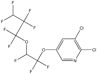 5,6-Dichloro-3-[2-(1,1,2,2,3,3-hexafluoropropyloxy)-1,1,2-trifluoroethoxy]pyridine Struktur