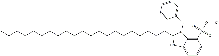 1-Benzyl-2,3-dihydro-2-henicosyl-1H-benzimidazole-7-sulfonic acid potassium salt Struktur