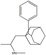 N-Methyl-1-(2-phenyl-1-adamantyl)-2-propanamine Struktur