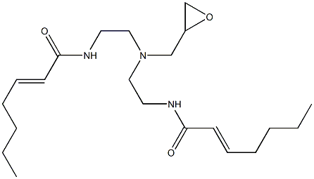 N,N-Bis[2-(2-heptenoylamino)ethyl]glycidylamine Struktur