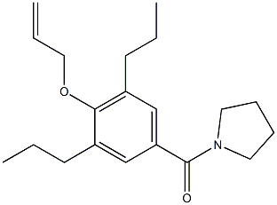 1-(4-Allyloxy-3,5-dipropylbenzoyl)pyrrolidine Struktur