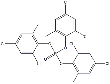 Phosphoric acid tris(2,4-dichloro-6-methylphenyl) ester Struktur