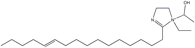 1-Ethyl-2-(11-hexadecenyl)-1-(1-hydroxyethyl)-2-imidazoline-1-ium Struktur