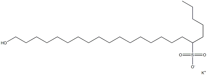 23-Hydroxytricosane-6-sulfonic acid potassium salt Struktur