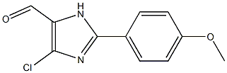 2-(4-Methoxyphenyl)-4-chloro-1H-imidazole-5-carbaldehyde Struktur