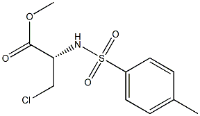 (+)-3-Chloro-N-(p-tolylsulfonyl)-D-alanine methyl ester Struktur