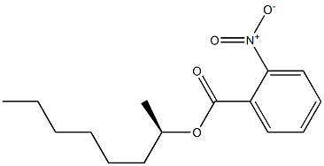 (-)-o-Nitrobenzoic acid (R)-1-methylheptyl ester Struktur