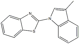 2-(3-Methyl-1H-indol-1-yl)benzothiazole Struktur