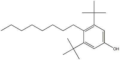 3,5-Di-tert-butyl-4-octylphenol Struktur