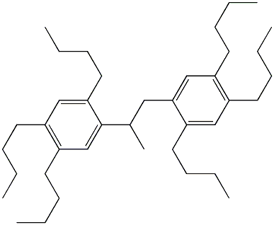 2,2'-(1,2-Propanediyl)bis(1,4,5-tributylbenzene) Struktur