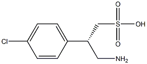 (S)-2-(4-Chlorophenyl)-3-amino-1-propanesulfonic acid Struktur