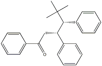 (3R,4R)-5,5-Dimethyl-1,3,4-triphenylhexan-1-one Struktur