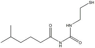 1-(5-Methylhexanoyl)-3-(2-mercaptoethyl)urea Struktur