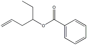 Benzoic acid 1-ethyl-3-butenyl ester Struktur