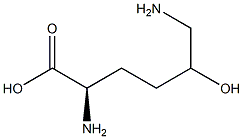 (2R)-2,6-Diamino-5-hydroxyhexanoic acid Struktur