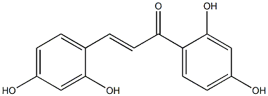 2,4,2',4'-Tetrahydroxychalcone Struktur