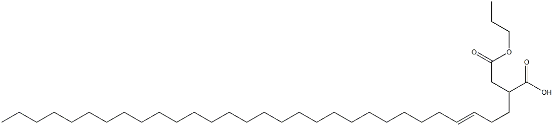 2-(3-Triacontenyl)succinic acid 1-hydrogen 4-propyl ester Struktur