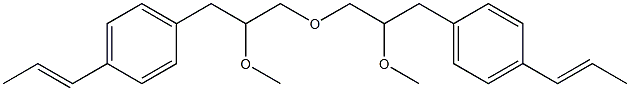 2-Methoxy-4-(1-propenyl)phenylpropyl ether Struktur