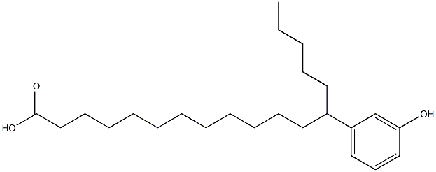 13-(3-Hydroxyphenyl)stearic acid Struktur