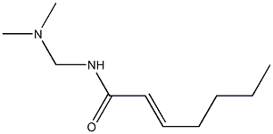 N-[(Dimethylamino)methyl]-2-heptenamide Struktur