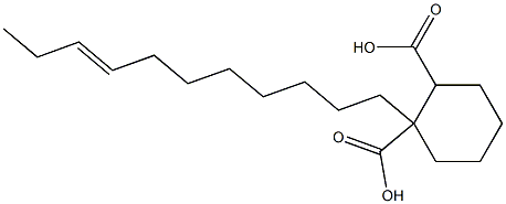 Cyclohexane-1,2-dicarboxylic acid hydrogen 1-(8-undecenyl) ester Struktur