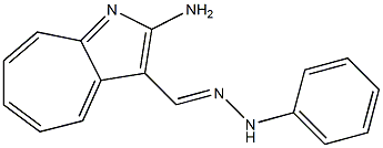 2-Aminocyclohepta[b]pyrrole-3-carbaldehyde phenyl hydrazone Struktur