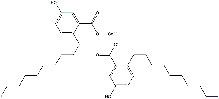 Bis(2-decyl-5-hydroxybenzoic acid)calcium salt Struktur