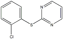 2-Chlorophenyl 2-pyrimidinyl sulfide Struktur