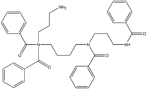 N,N',4,9-Tetrabenzoyl-4,9-diazadodecane-1,12-diamine Struktur