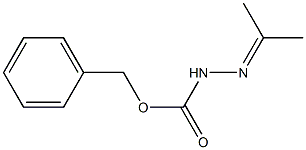 (2-Isopropylidenehydrazino)formic acid benzyl ester Struktur