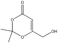 6-(Hydroxymethyl)-2,2-dimethyl-4H-1,3-dioxin-4-one Struktur