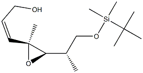 (2Z,4S,5R,6S)-7-[[(tert-Butyl)dimethylsilyl]oxy]-4,6-dimethyl-4,5-epoxy-2-hepten-1-ol Struktur