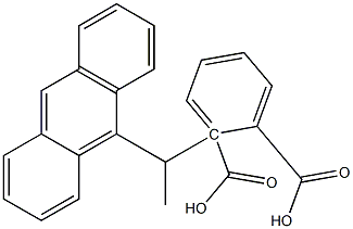 (+)-Phthalic acid hydrogen 2-[(S)-1-(9-anthryl)ethyl] ester Struktur