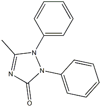 5-Methyl-1,2-diphenyl-1,2-dihydro-3H-1,2,4-triazol-3-one Struktur