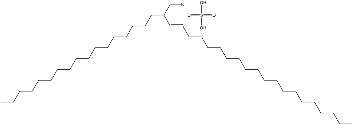 Sulfuric acid 2-heptadecyl-3-docosenyl=potassium ester salt Struktur