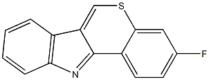 3-Fluoro[1]benzothiopyrano[4,3-b]indole Struktur