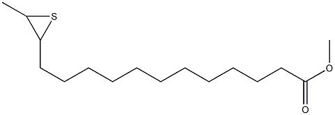 13,14-Epithiopentadecanoic acid methyl ester Struktur