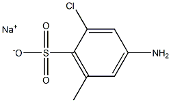 4-Amino-2-chloro-6-methylbenzenesulfonic acid sodium salt Struktur