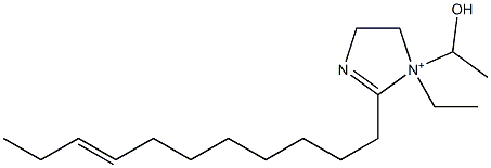 1-Ethyl-1-(1-hydroxyethyl)-2-(8-undecenyl)-2-imidazoline-1-ium Struktur